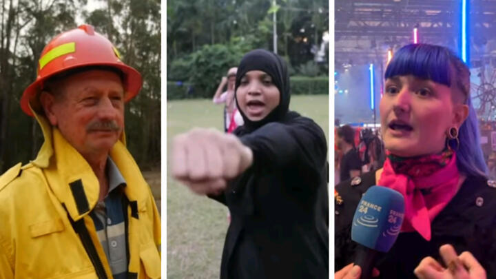 Firefighters in Australia, young Indian girls learning self-defence to protect against gender violence and Open Mode fashion festival for all.